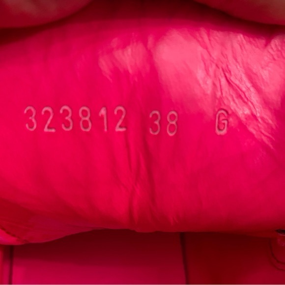 Gucci Mens Leather High Top Coda Hot Pink Sneakers GG on Tongue Size EU 38 US 8 - Picture 3 of 16